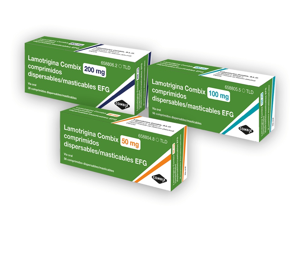 LAMOTRIGINA COMBIX 200 mg COMPRIMIDOS DISPERSÍVEIS/MÁSTICAVEIS