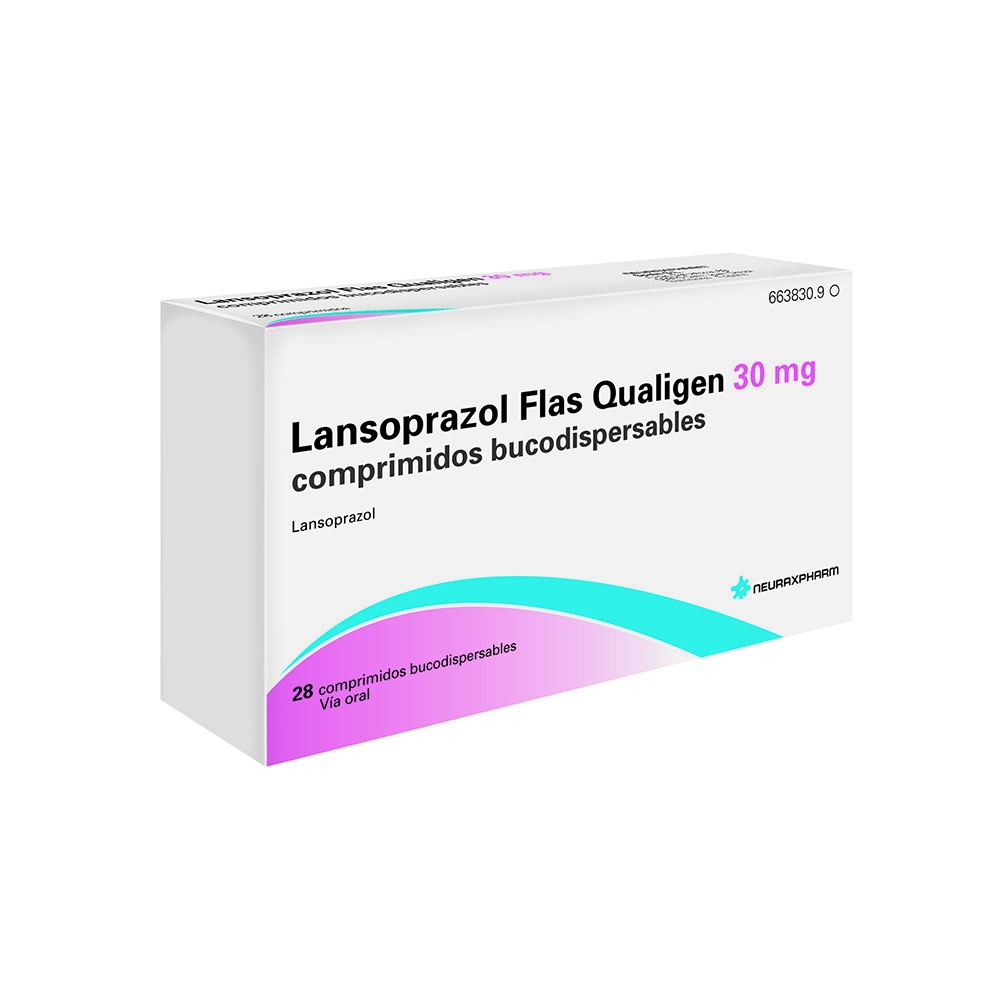 LANSOPRAZOL FLAS QUALIGEN 30 mg COMPRIMIDOS ORODISPERSÍVEIS