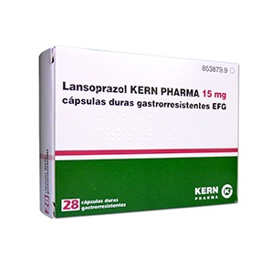 LANSOPRAZOL KERN PHARMA 15 mg CÁPSULAS DURAS GASTRORRESISTENTES