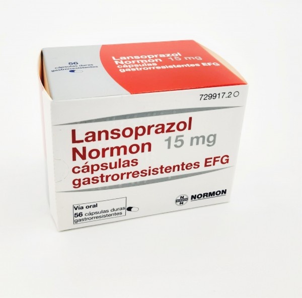 LANSOPRAZOL VIR 15 mg CÁPSULAS DURAS GASTRORRESISTENTES