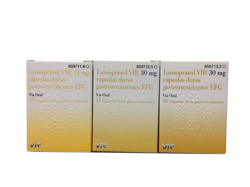 LANSOPRAZOL VIR 30 mg CÁPSULAS DURAS GASTRORRESISTENTES