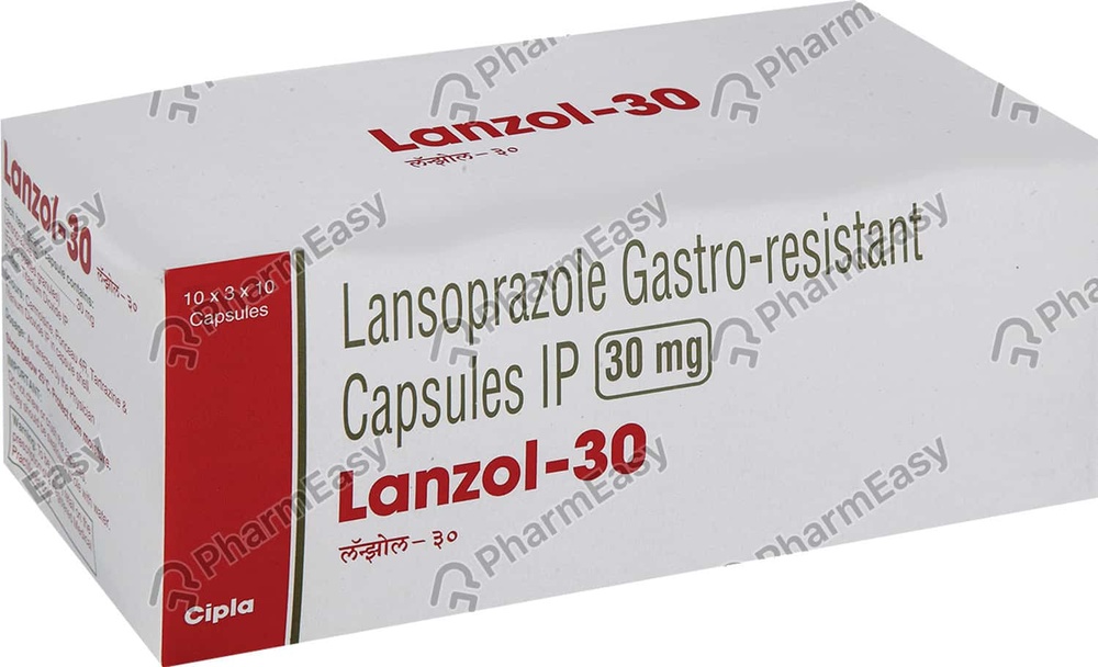 LANZOL 30 mg CÁPSULAS DURAS GASTRORRESISTENTES