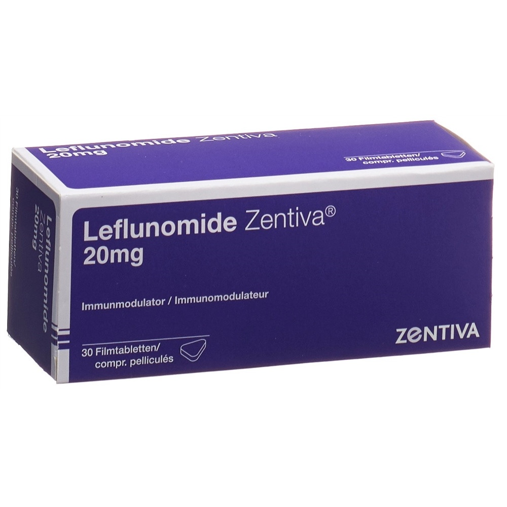 LEFLUNOMIDA ZENTIVA 20 mg COMPRIMIDOS REVESTIDOS POR PELÍCULA