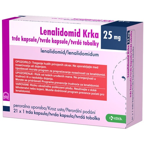 LENALIDOMIDA KRKA 25 mg CÁPSULAS DURAS