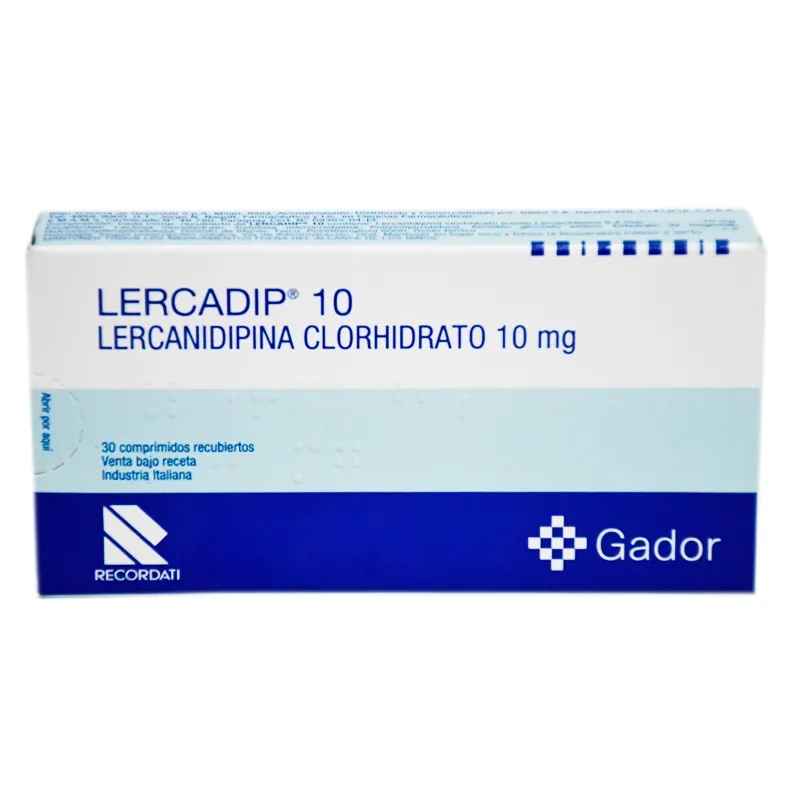 LERCADIP 10 mg COMPRIMIDOS REVESTIDOS POR PELÍCULA