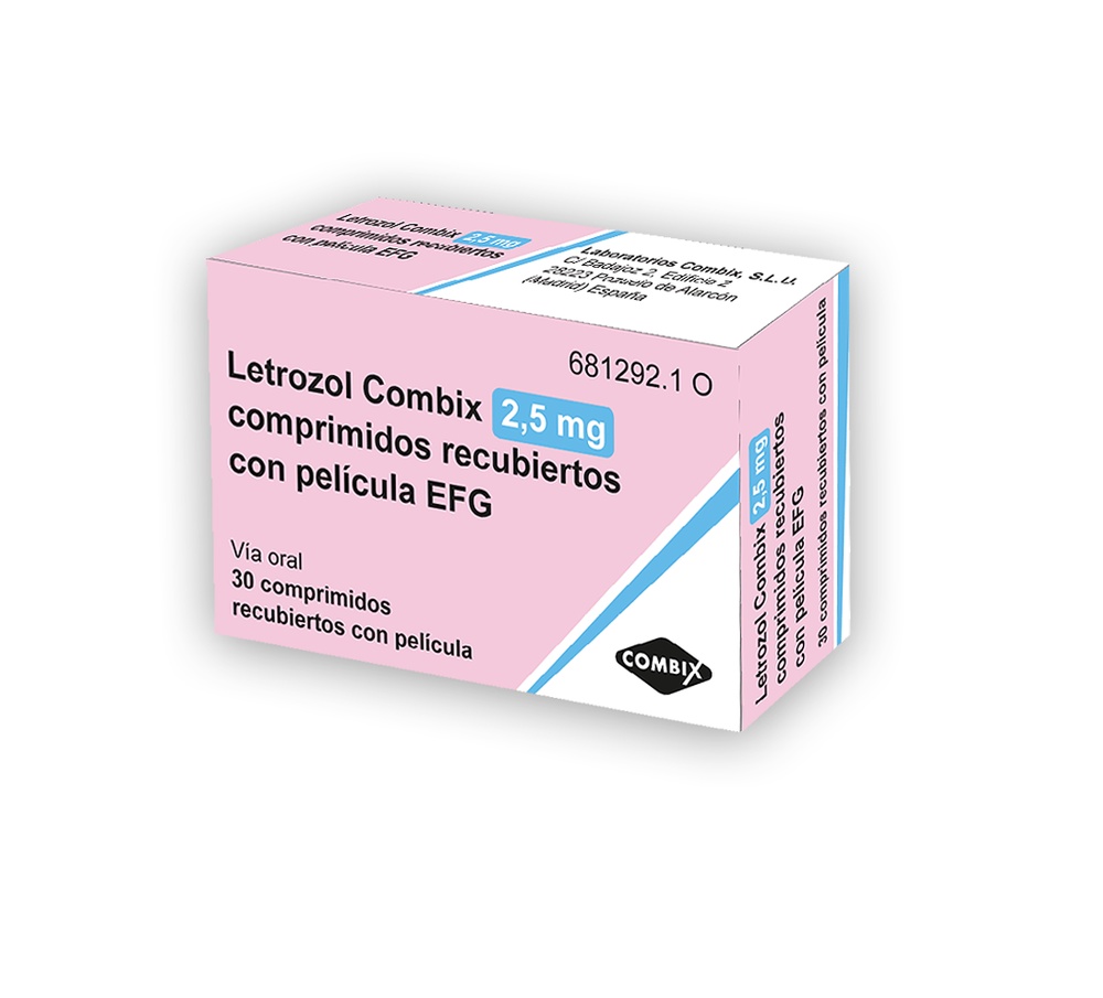 LETROZOL COMBIX 2,5 mg COMPRIMIDOS REVESTIDOS POR PELÍCULA