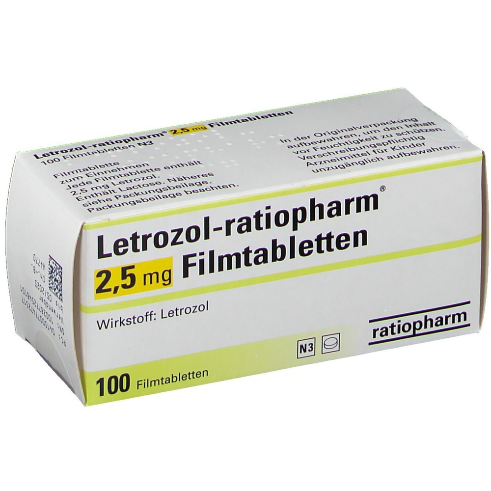 LETROZOL RATIOPHARM 2,5 mg COMPRIMIDOS REVESTIDOS POR PELÍCULA