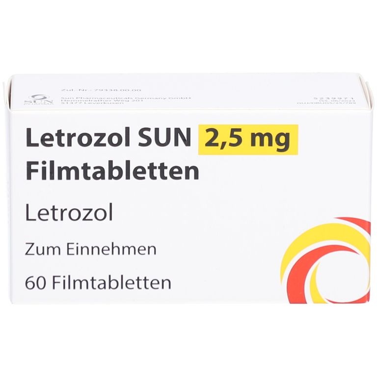 LETROZOL SUN 2,5 mg COMPRIMIDOS REVESTIDOS POR PELÍCULA