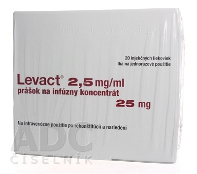 LEVACT 2,5 mg/ml PÓ PARA CONCENTRADO PARA SOLUÇÃO PARA PERFUSÃO