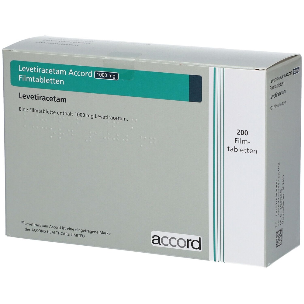 LEVETIRACETAM ACCORD 1000 mg COMPRIMIDOS REVESTIDOS POR PELÍCULA