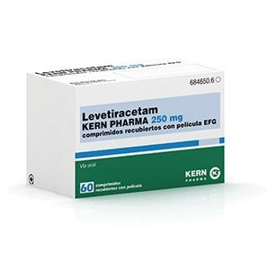 LEVETIRACETAM KERN PHARMA 250 mg COMPRIMIDOS REVESTIDOS POR PELÍCULA