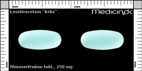 LEVETIRACETAM KRKA 250 mg COMPRIMIDOS REVESTIDOS POR PELÍCULA