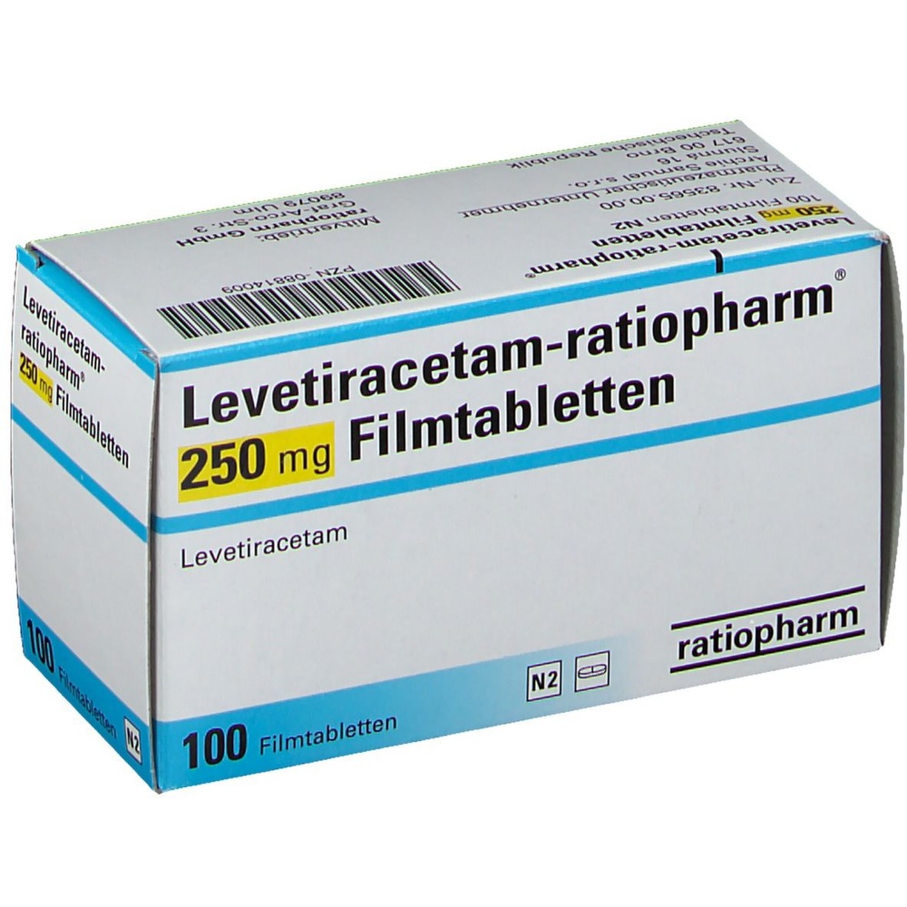 LEVETIRACETAM RATIOPHARM 250 mg COMPRIMIDOS REVESTIDOS POR PELÍCULA