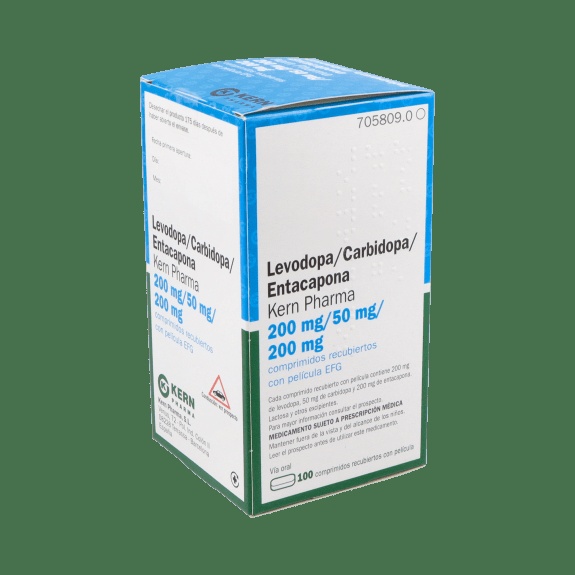 LEVODOPA/CARBIDOPA/ENTACAPONA KERN PHARMA 200 mg /50 mg /200 mg COMPRIMIDOS REVESTIDOS POR PELÍCULA