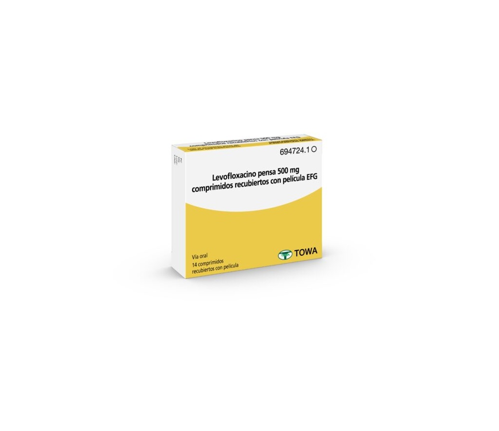 LEVOFLOXACINA PENSA 500 mg COMPRIMIDOS REVESTIDOS POR PELÍCULA