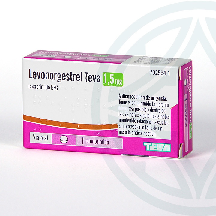LEVONORGESTREL TEVA 1,5 mg COMPRIMIDOS
