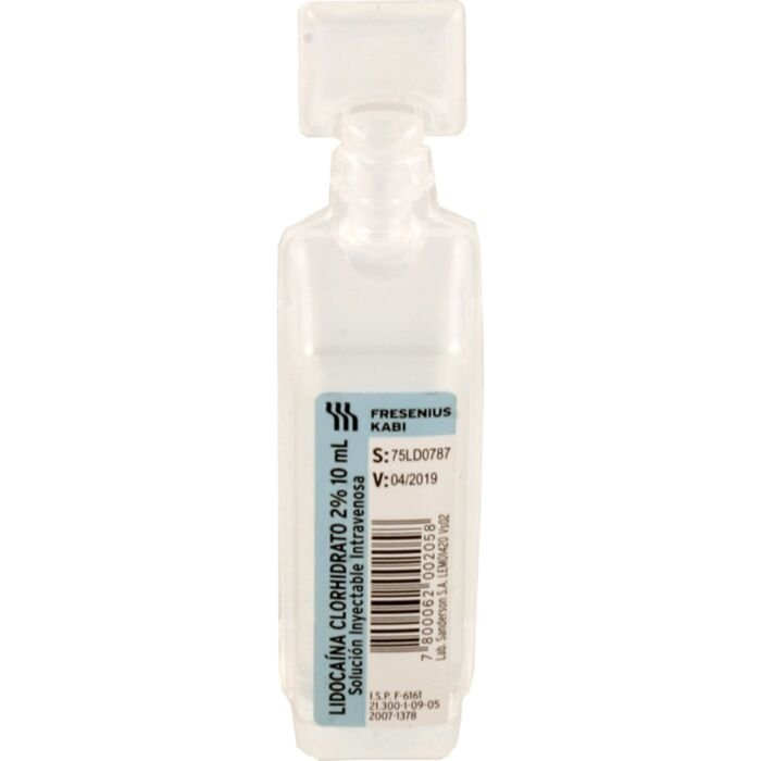 LIDOCAÍNA KABI 10 mg/ml SOLUÇÃO INJETÁVEL