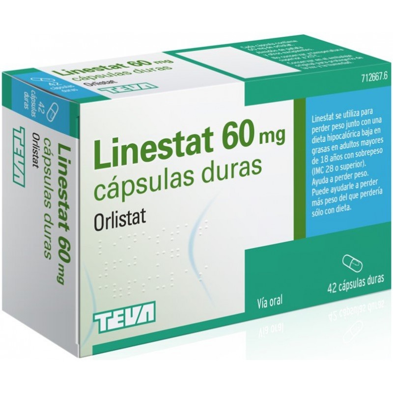 LINESTAT 60 mg CÁPSULAS DURAS