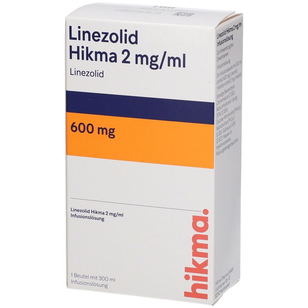 LINEZOLID HIKMA 2 mg/ml SOLUÇÃO PARA PERFUSÃO