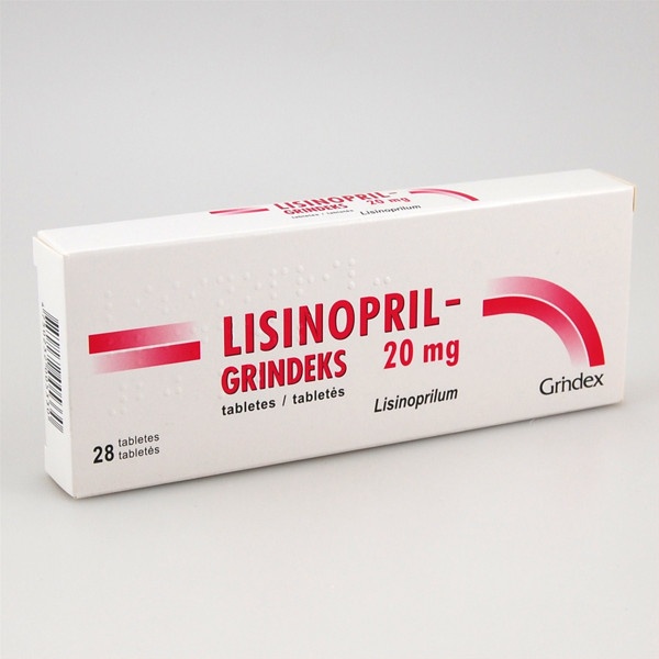 LISINOPRIL GRINDEKS 20 mg COMPRIMIDOS