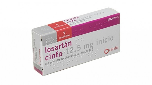 LOSARTAN PENSA INICIO 12,5 mg COMPRIMIDOS REVESTIDOS POR PELÍCULA