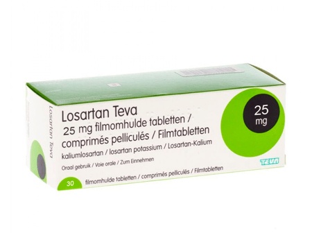 LOSARTAN TEVA-RATIOPHARM 25 mg COMPRIMIDOS REVESTIDOS POR PELÍCULA