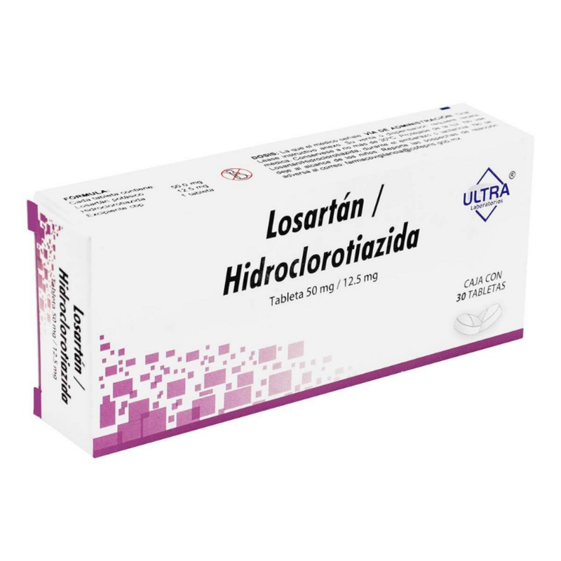 LOSARTAN/HIDROCLOROTIAZIDA MABO 50/12,5 mg COMPRIMIDOS REVESTIDOS POR PELÍCULA