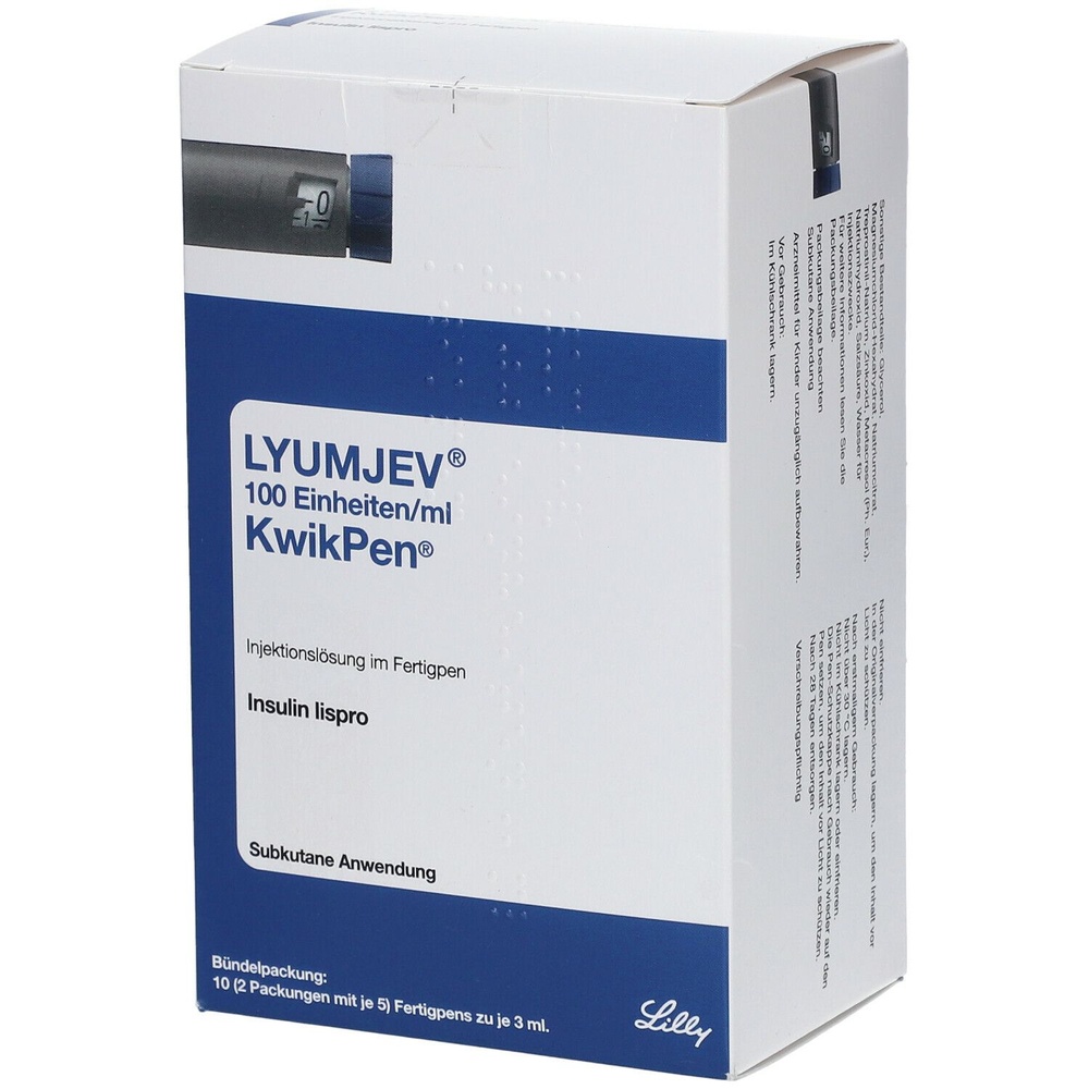 LYUMJEV 100 unidades/ml JUNIOR KWIKPEN SOLUÇÃO INJETÁVEL EM CANETA PREENCHIDA
