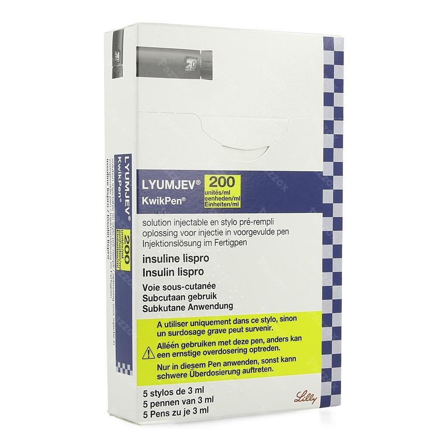 LYUMJEV 200 unidades/ml KWIKPEN SOLUÇÃO INJETÁVEL EM CANETA PREENCHIDA