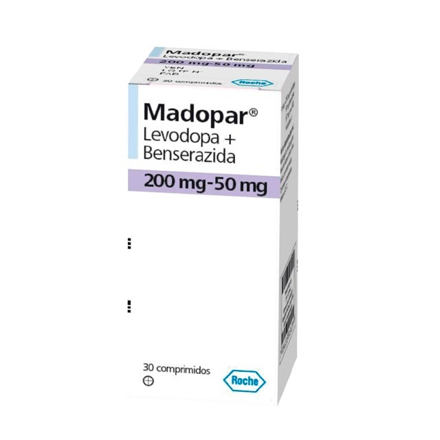 MADOPAR 200mg/50mg COMPRIMIDOS