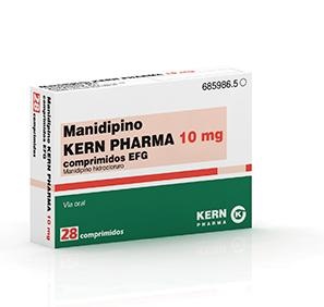 MANIDIPINO KERN PHARMA 10 mg COMPRIMIDOS