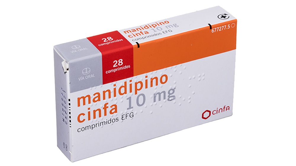 MANIDIPINA VIR 10 mg COMPRIMIDOS