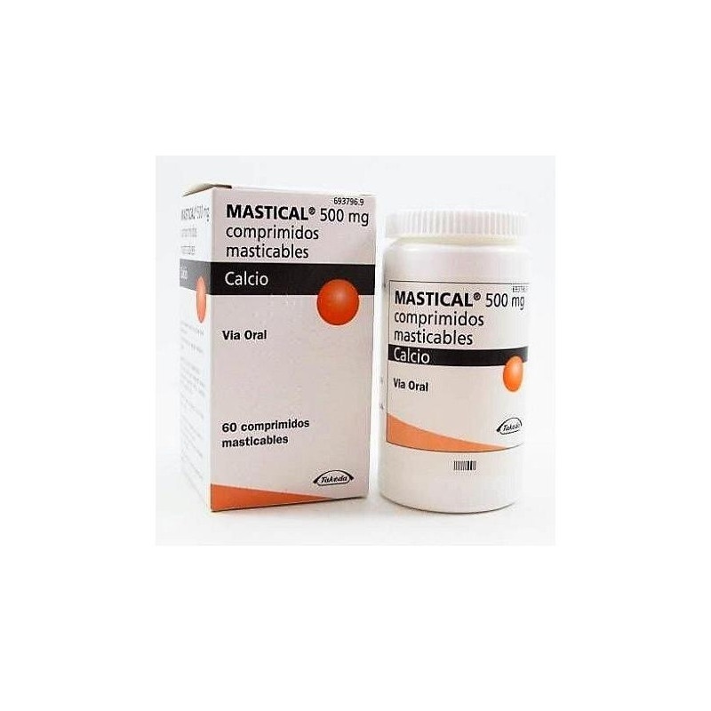 MASTICAL D 500 MG/800 UI COMPRIMIDOS MASTIGÁVEIS