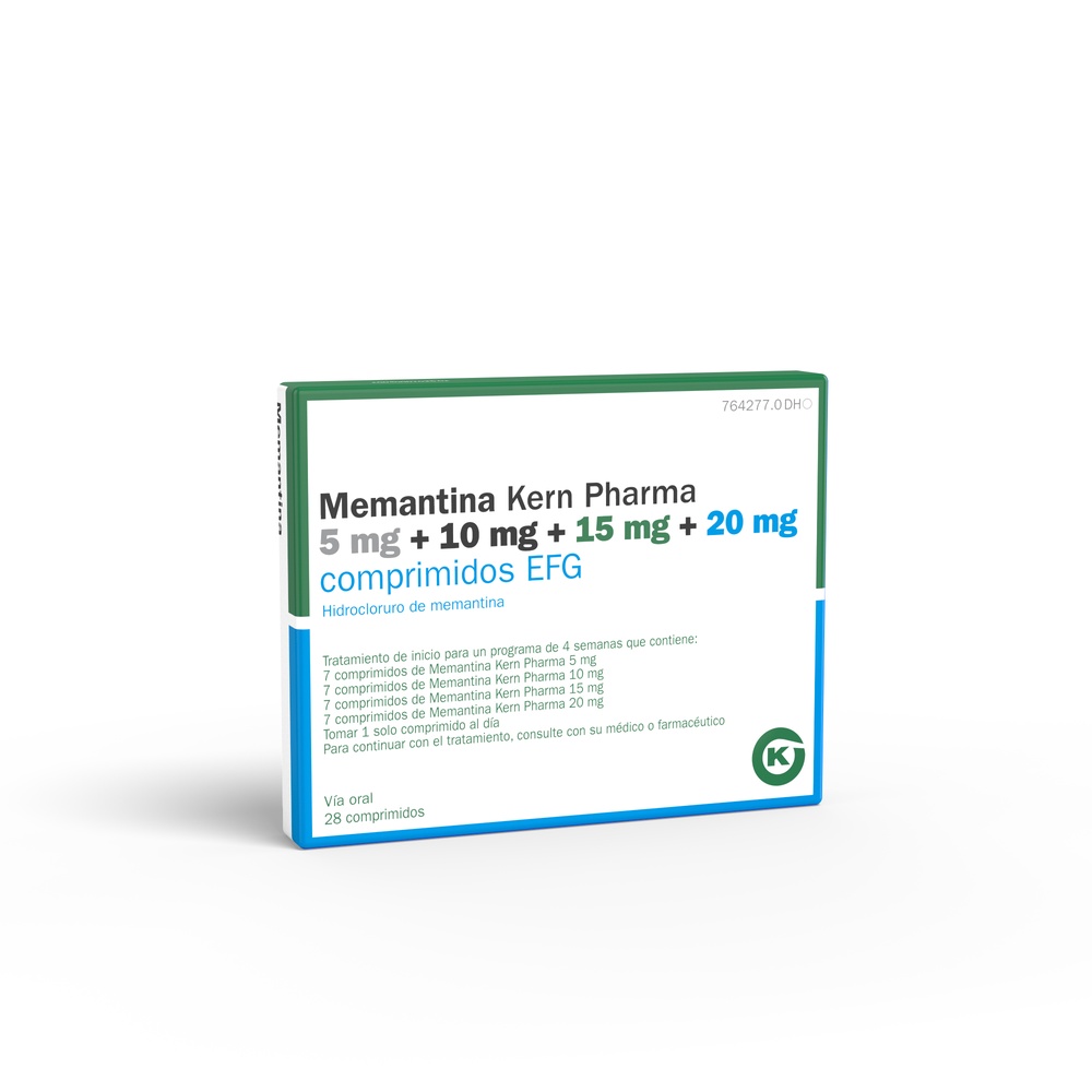 MEMANTINA KERN PHARMA 5 mg + 10 mg + 15 mg + 20 mg COMPRIMIDOS