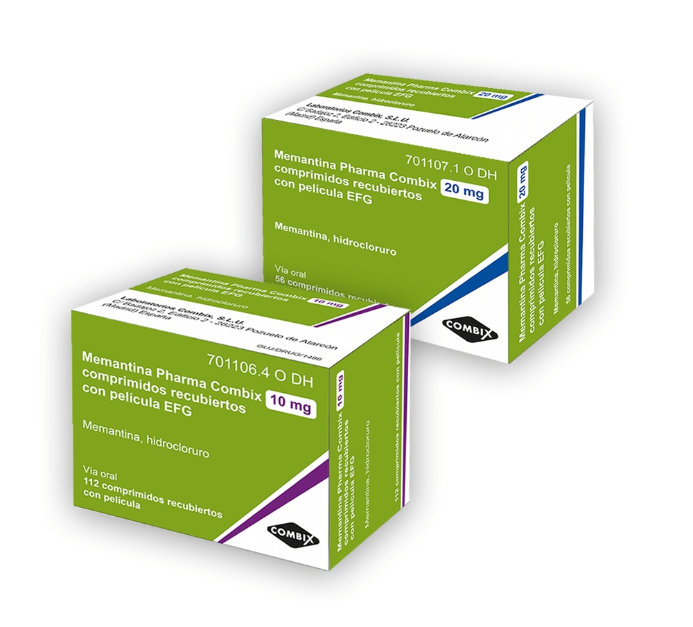 MEMANTINA PHARMA COMBIX 20 mg COMPRIMIDOS REVESTIDOS POR PELÍCULA