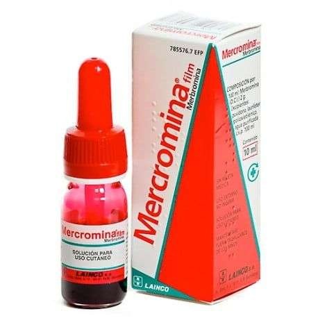 MERCROMINA FILM 20 mg/ml SOLUÇÃO CUTÂNEA