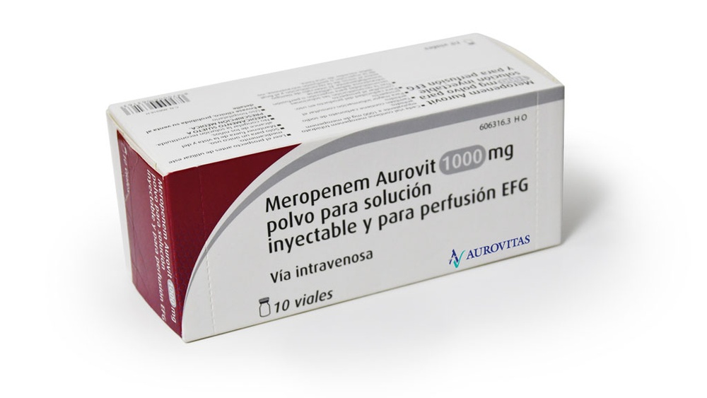 MEROPENEM AUROVITAS 1000 mg PÓ PARA SOLUÇÃO INJETÁVEL E PARA PERFUSÃO