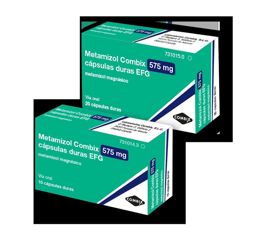 METAMIZOL COMBIX 575 mg CÁPSULAS DURAS