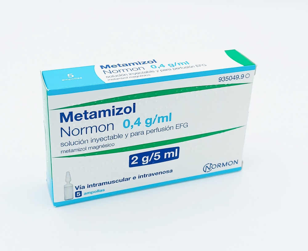 METAMIZOL NORMON 0,4 G/ML SOLUÇÃO INJETÁVEL E PARA PERFUSÃO