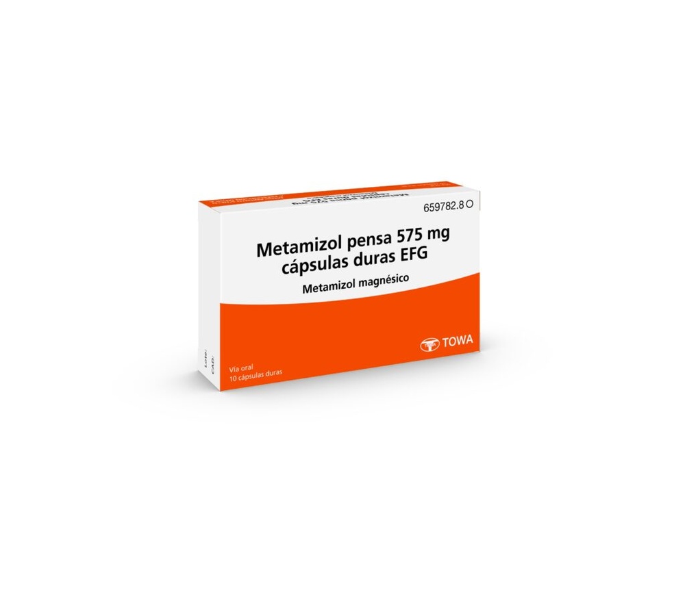 METAMIZOL PENSA PHARMA 575 mg CÁPSULAS DURAS