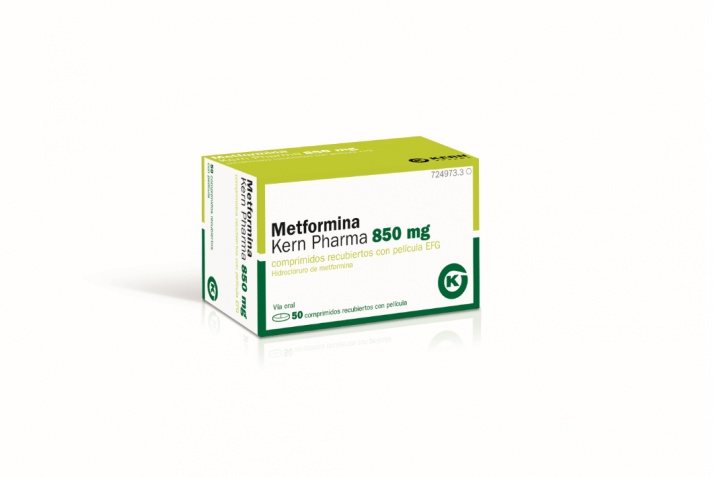 METFORMINA ADAIR 850 mg COMPRIMIDOS REVESTIDOS POR PELÍCULA