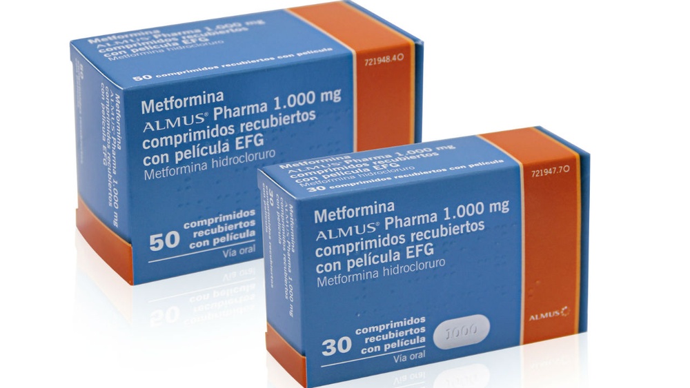 METFORMINA ALMUS PHARMA 1000 mg COMPRIMIDOS REVESTIDOS POR PELÍCULA