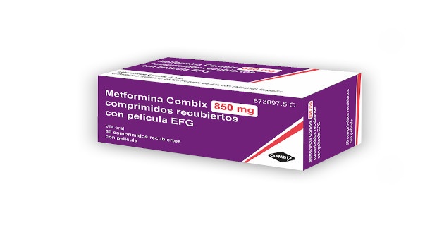 METFORMINA PHARMA COMBIX 850 mg COMPRIMIDOS REVESTIDOS POR PELÍCULA