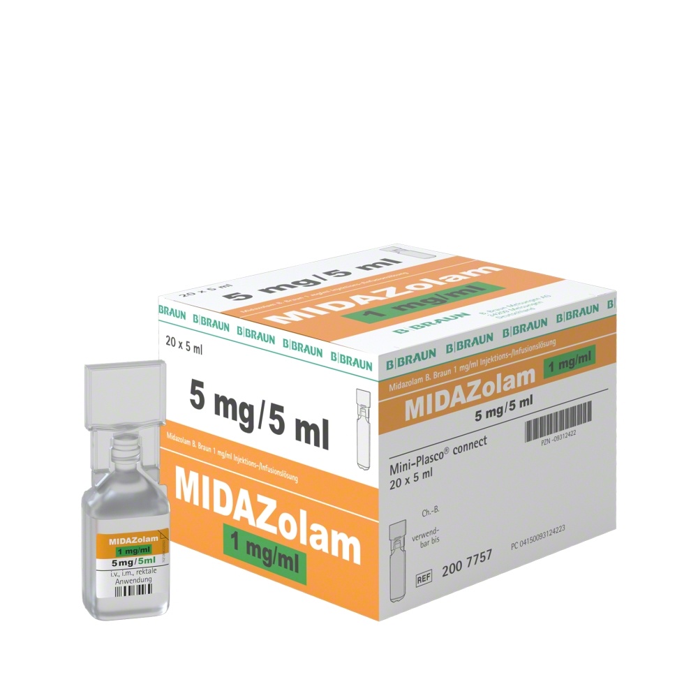 MIDAZOLAM B. BRAUN 1 mg/ml SOLUÇÃO INJETÁVEL E PARA PERFUSÃO