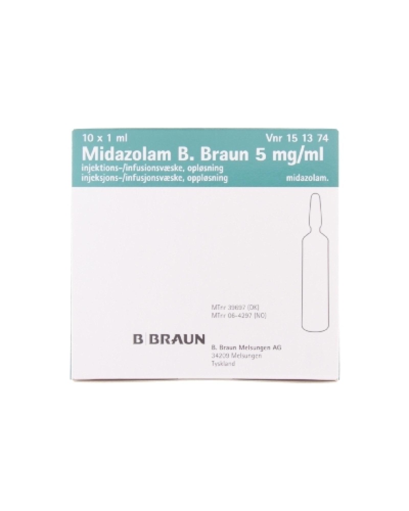 MIDAZOLAM B. BRAUN 5 mg/ml SOLUÇÃO PARA INJEÇÃO/PERFUSÃO