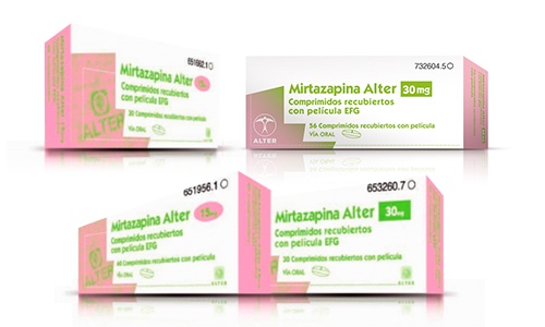 MIRTAZAPINA ALTER 30 mg COMPRIMIDOS REVESTIDOS POR PELÍCULA