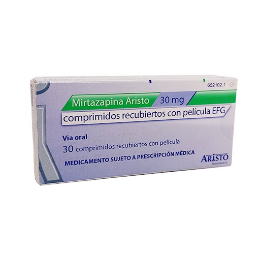 MIRTAZAPINA ARISTO 30 mg COMPRIMIDOS REVESTIDOS POR PELÍCULA