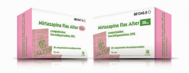 MIRTAZAPINA ALTER 15 mg COMPRIMIDOS ORODISPERSÍVEIS