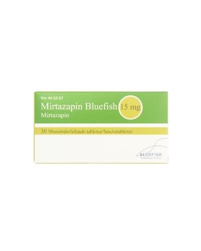 MIRTAZAPINA FLAS BLUEFISH 15 mg COMPRIMIDOS ORODISPERSÍVEIS
