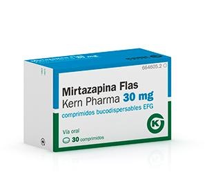 MIRTAZAPINA FLAS KERN PHARMA 30 mg COMPRIMIDOS ORODISPERSÍVEIS